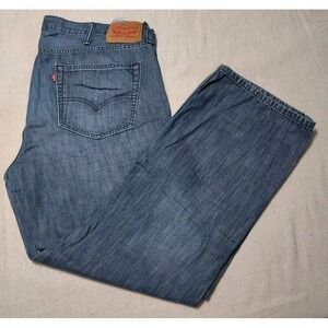 Levis‎ 559 Jeans 40 Blue Mens Relaxed Straight Fit Dark wash Denim Pockets Y